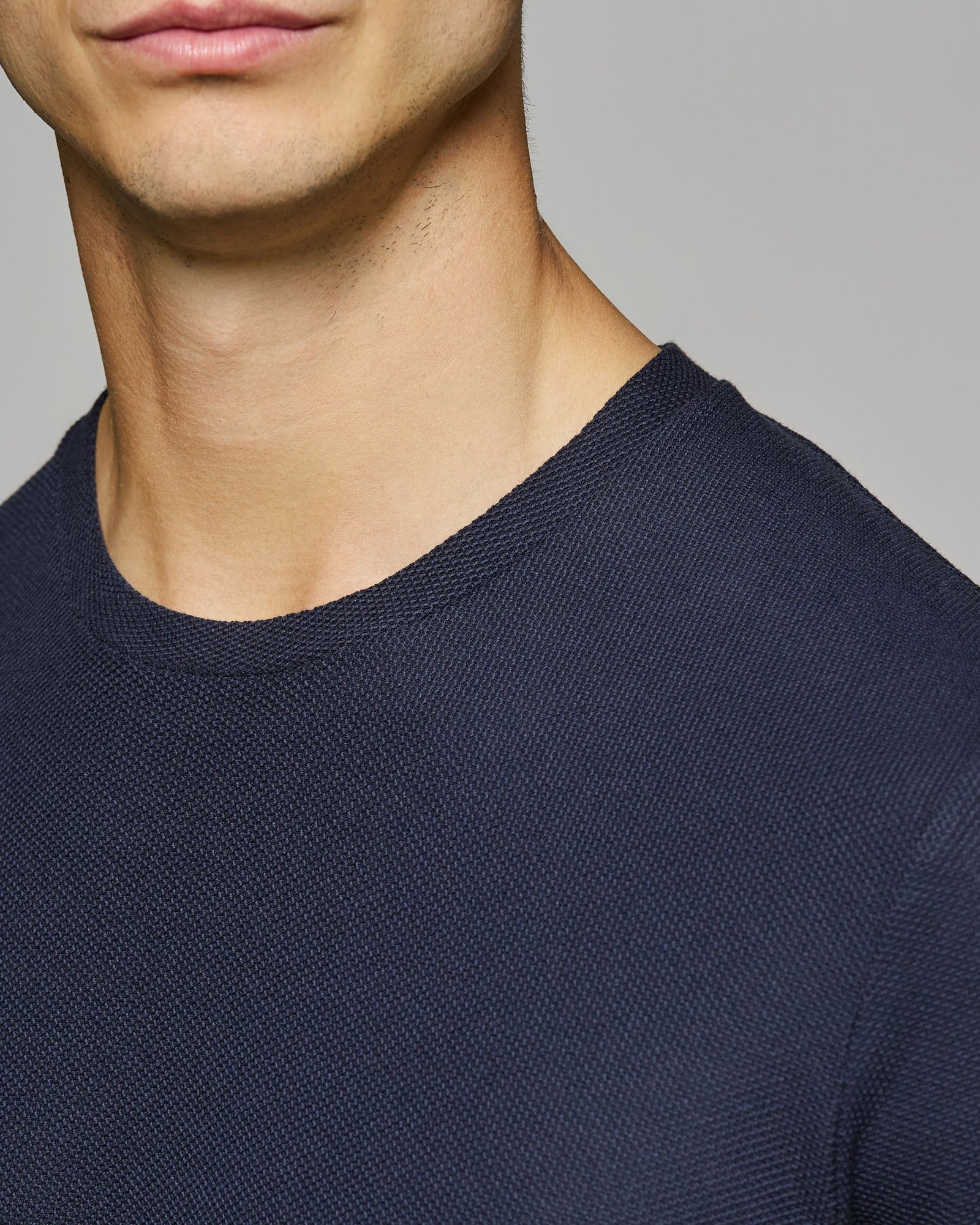 T-Shirt Girocollo Nido d'ape