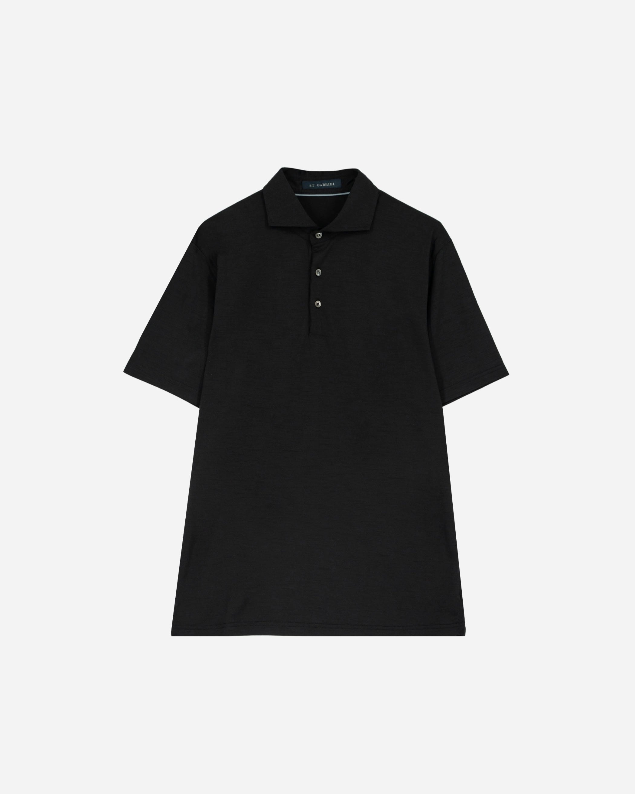 Polo Manica Corta con Bottoni - misto lana