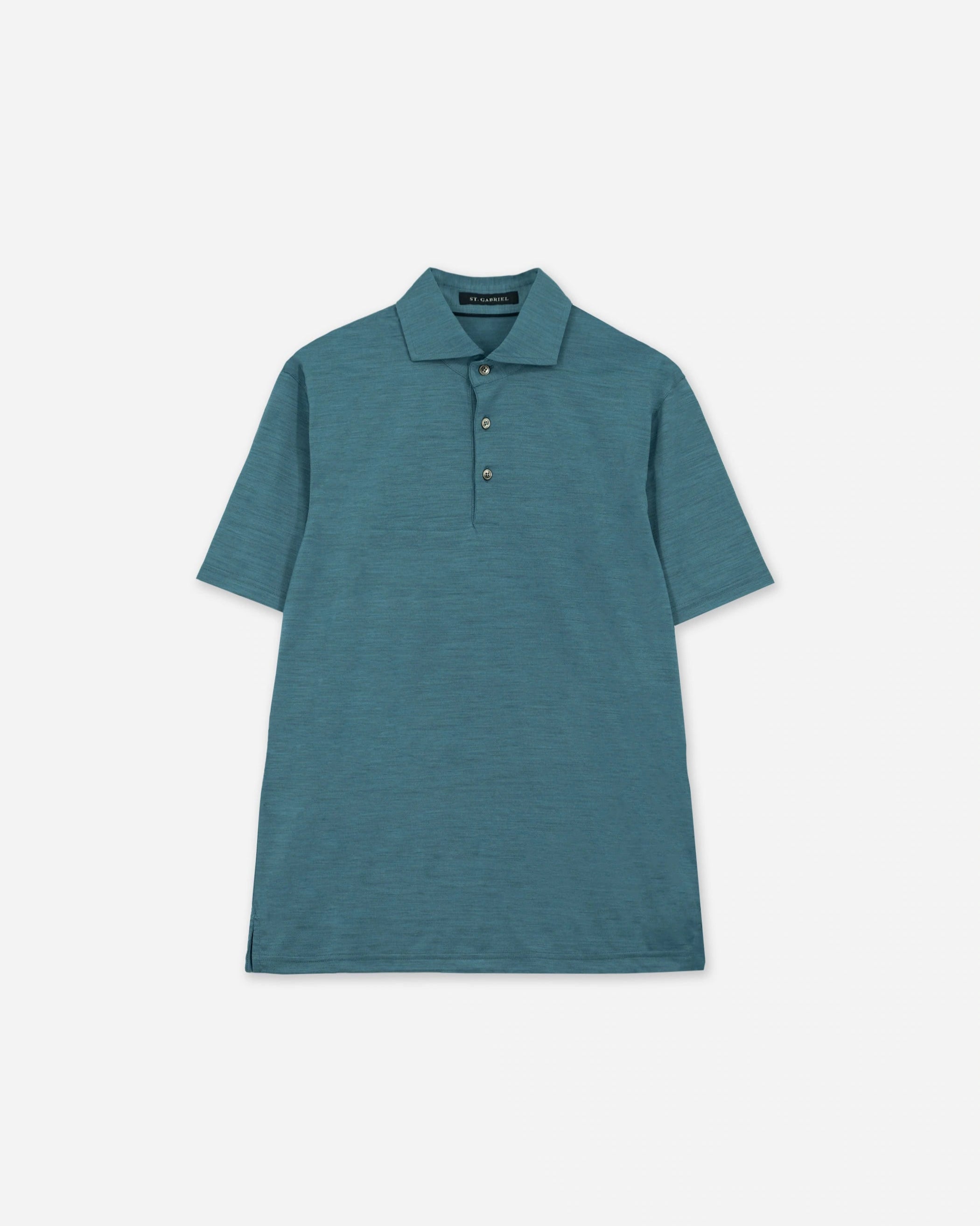 Polo Manica Corta con Bottoni - misto lana