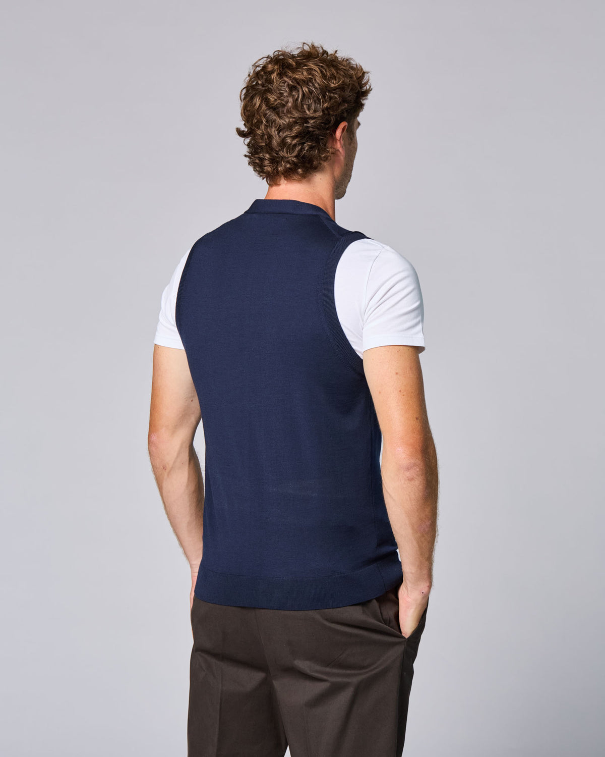Buttoned Vest - Maestrale Wool