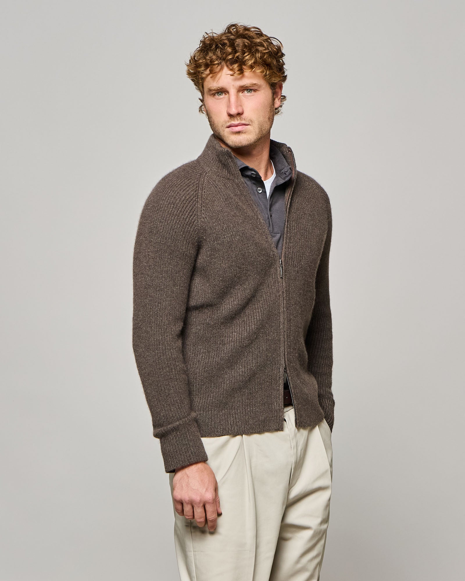 FULL ZIP TUNDRA IN PUNTO PERLATO