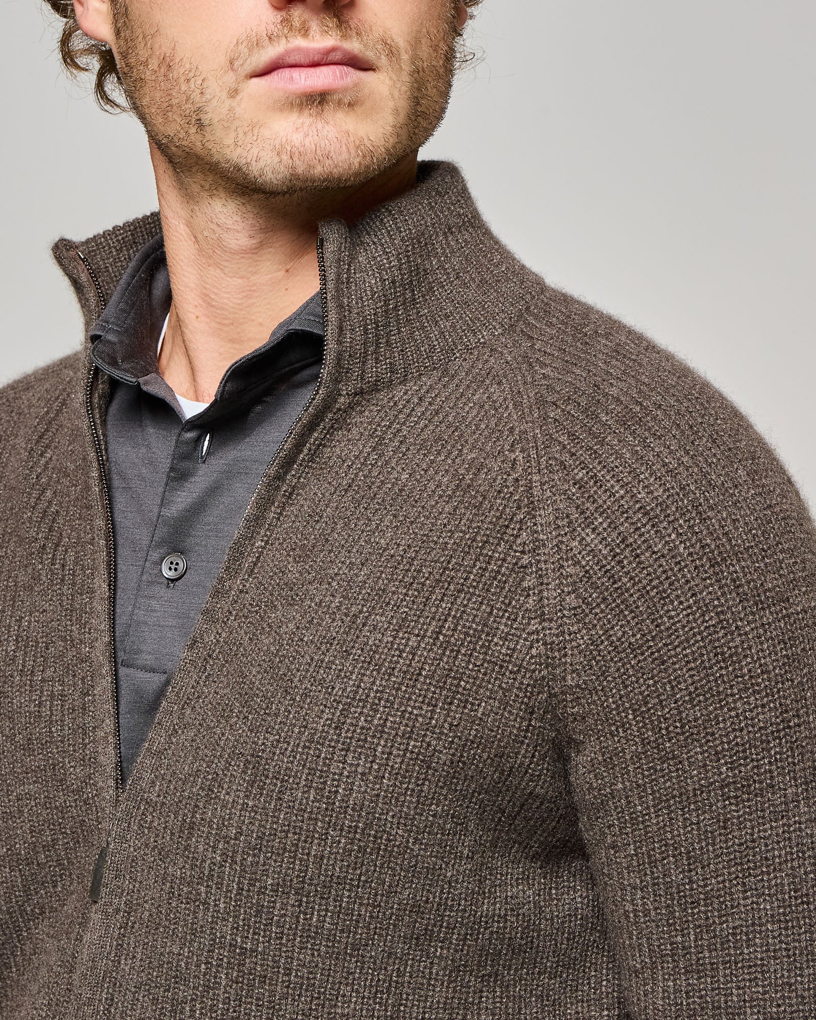 FULL ZIP TUNDRA IN PUNTO PERLATO