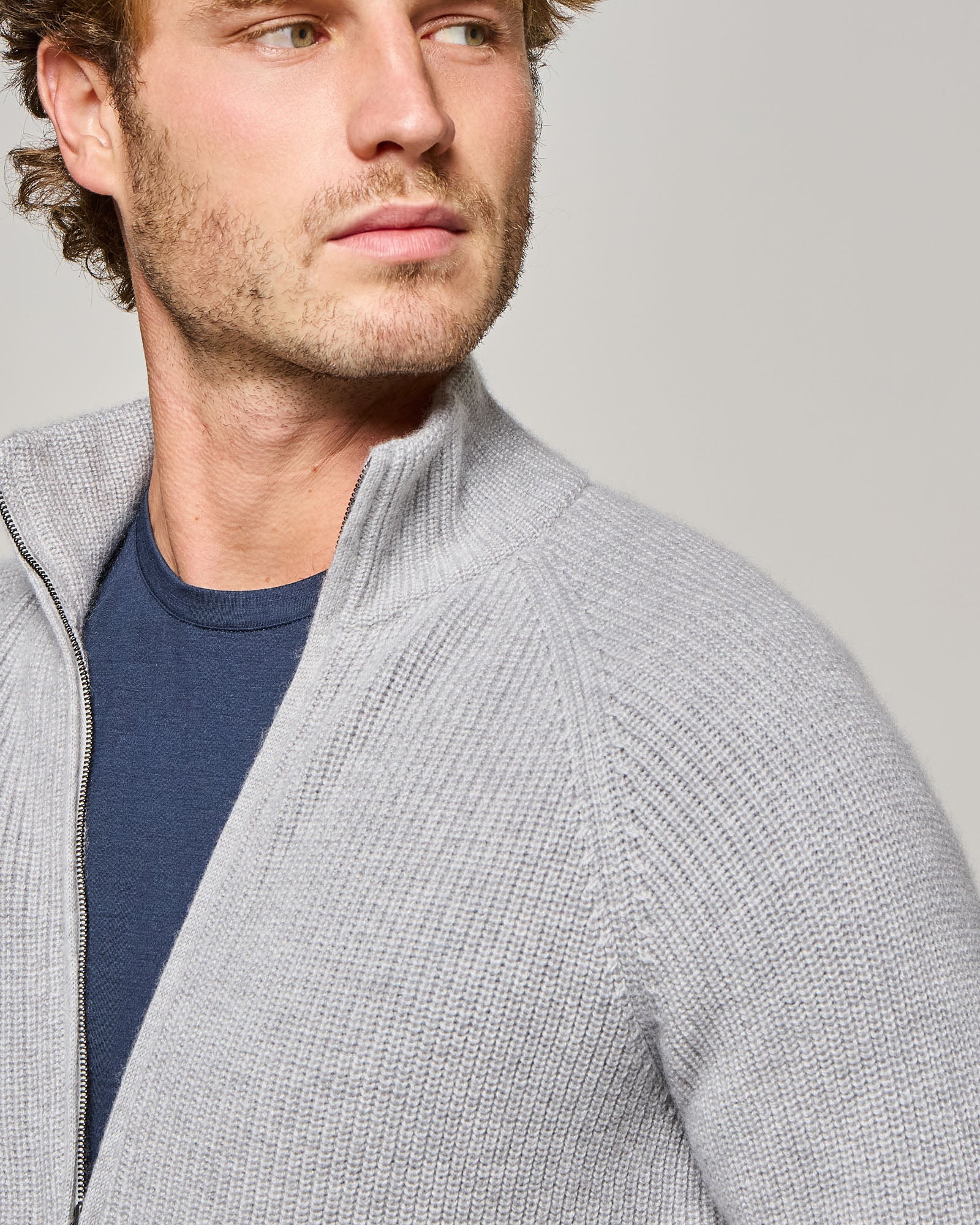 FULL ZIP TUNDRA IN PUNTO PERLATO