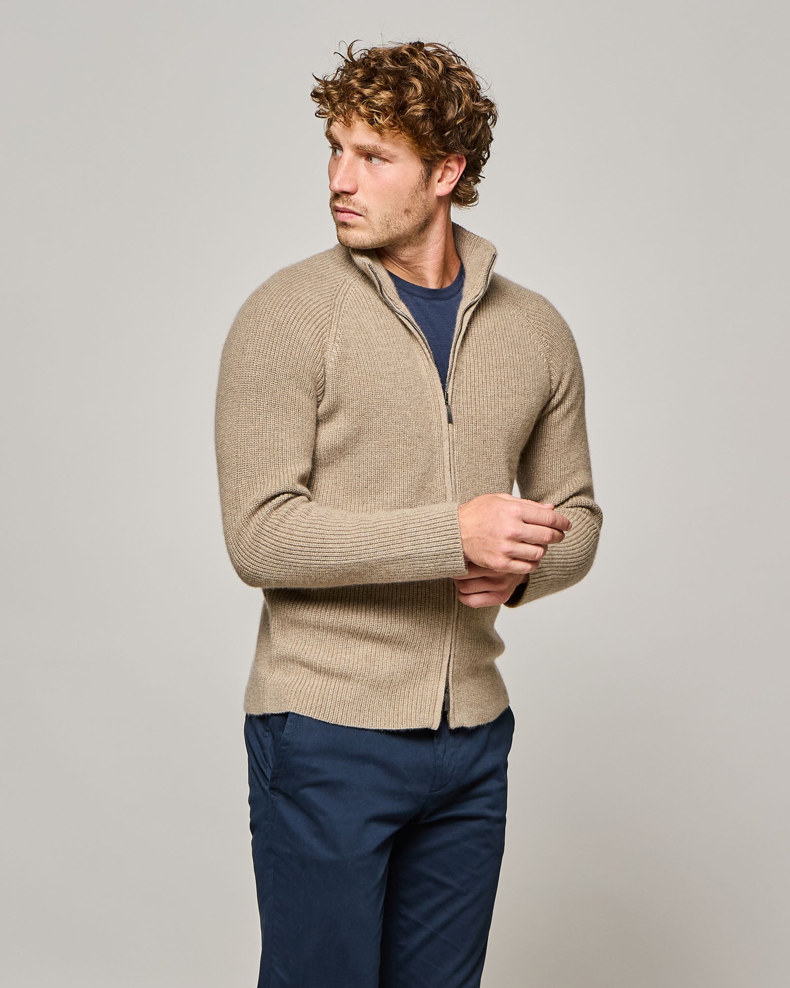 FULL ZIP TUNDRA IN PUNTO PERLATO