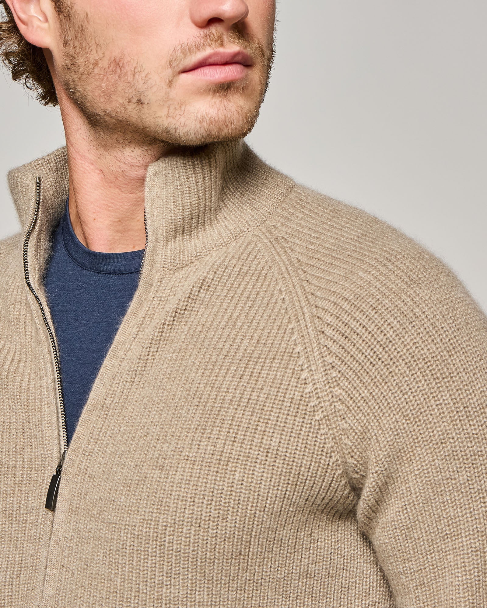 FULL ZIP TUNDRA IN PUNTO PERLATO