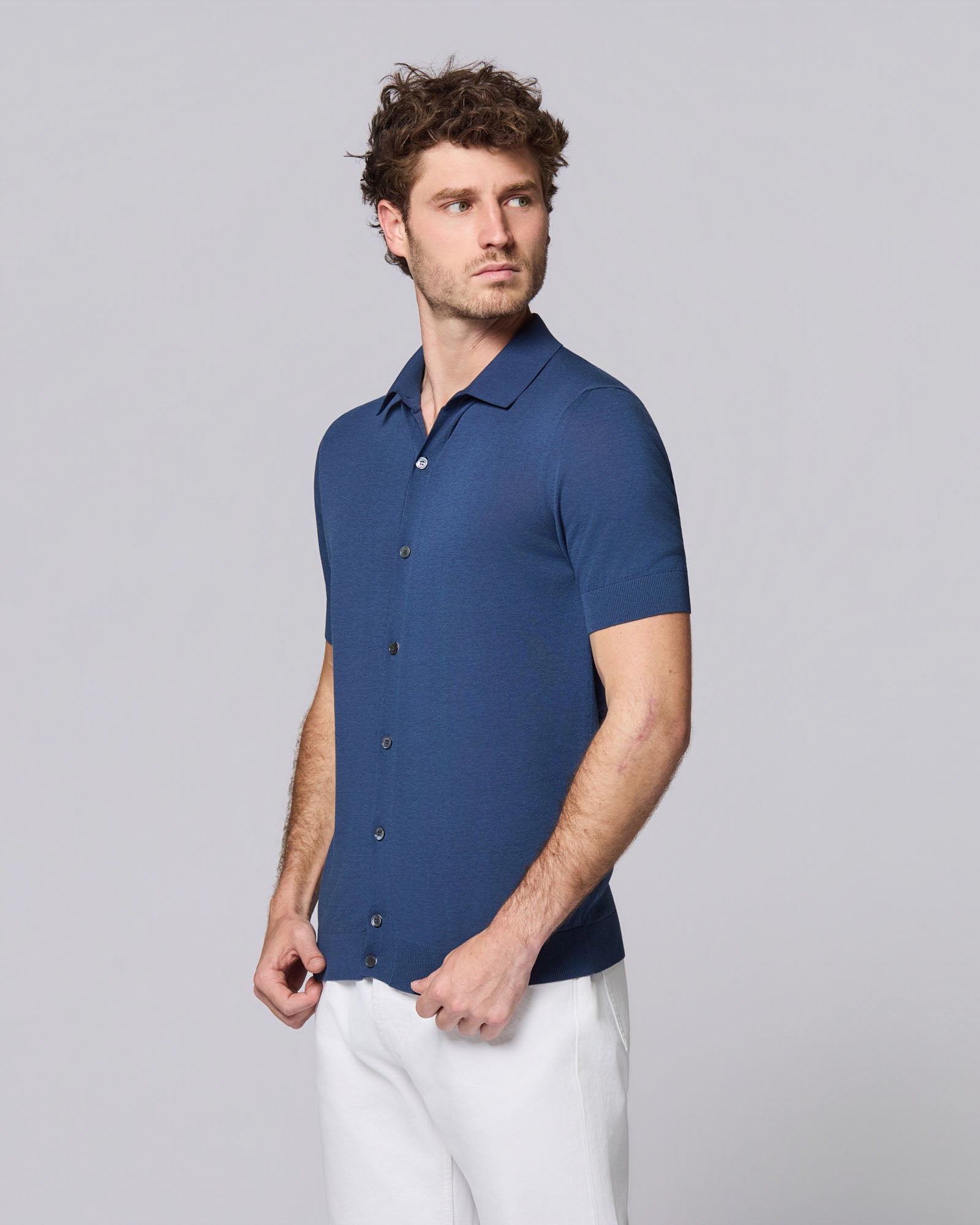 POLO MANICA CORTA CON BOTTONI