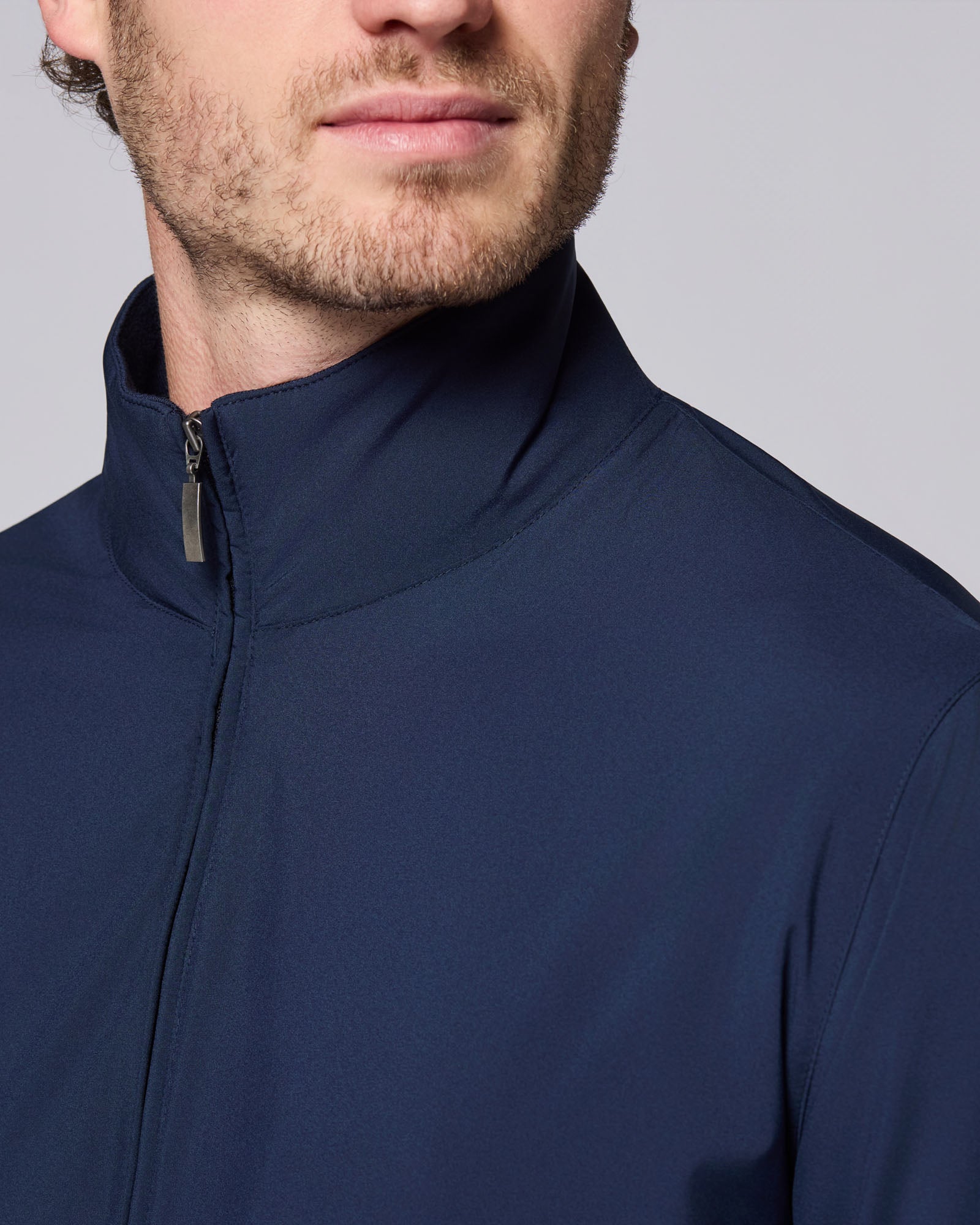 Jacket with Technical Fabric
