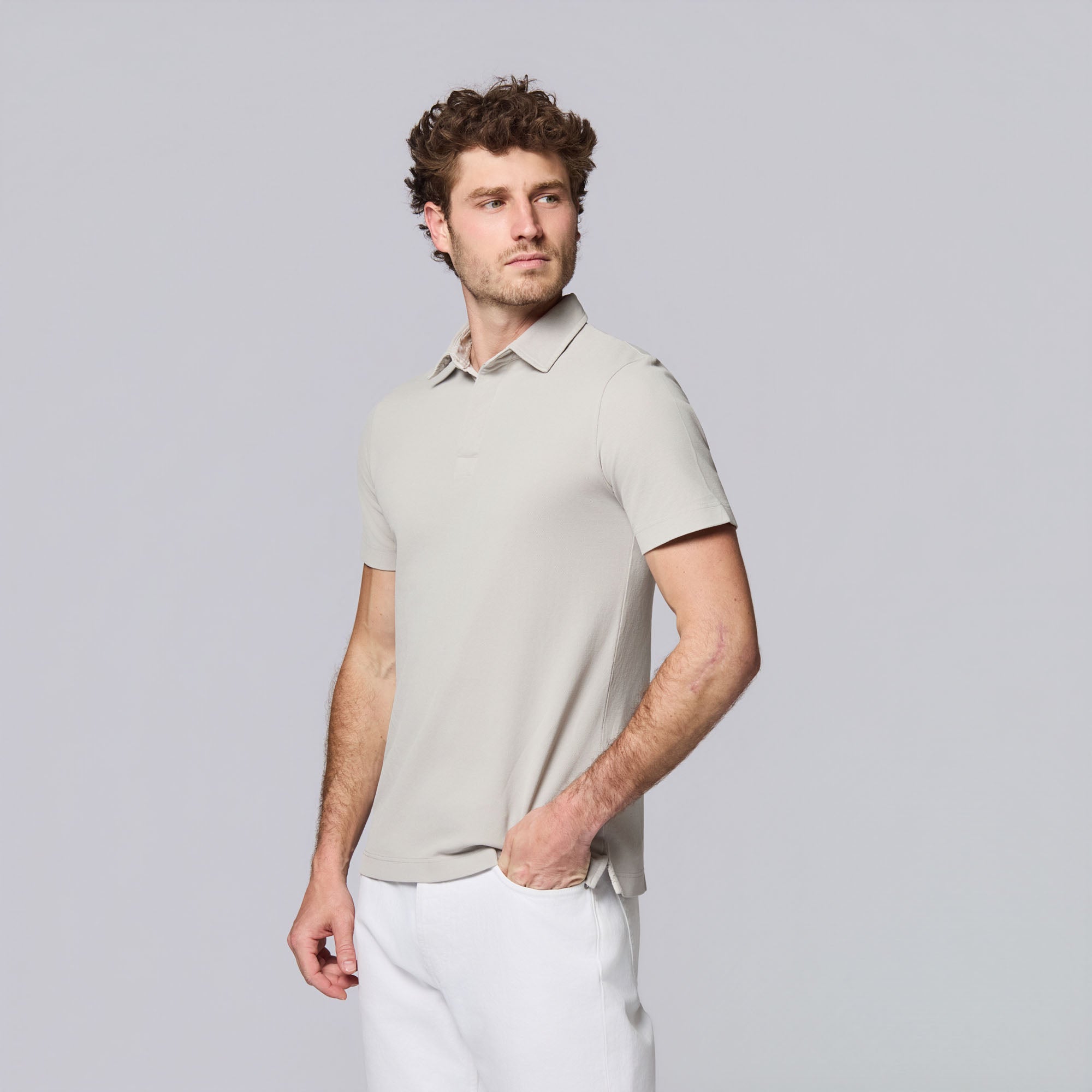 Short Sleeve Pique Polo