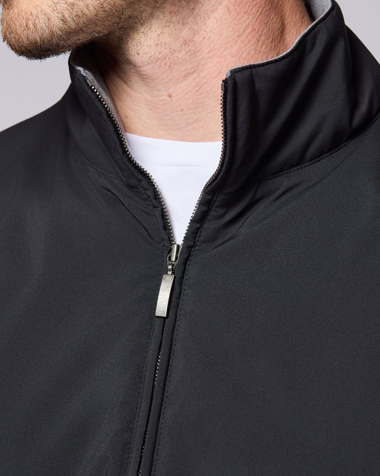 Jacket with Technical Fabric