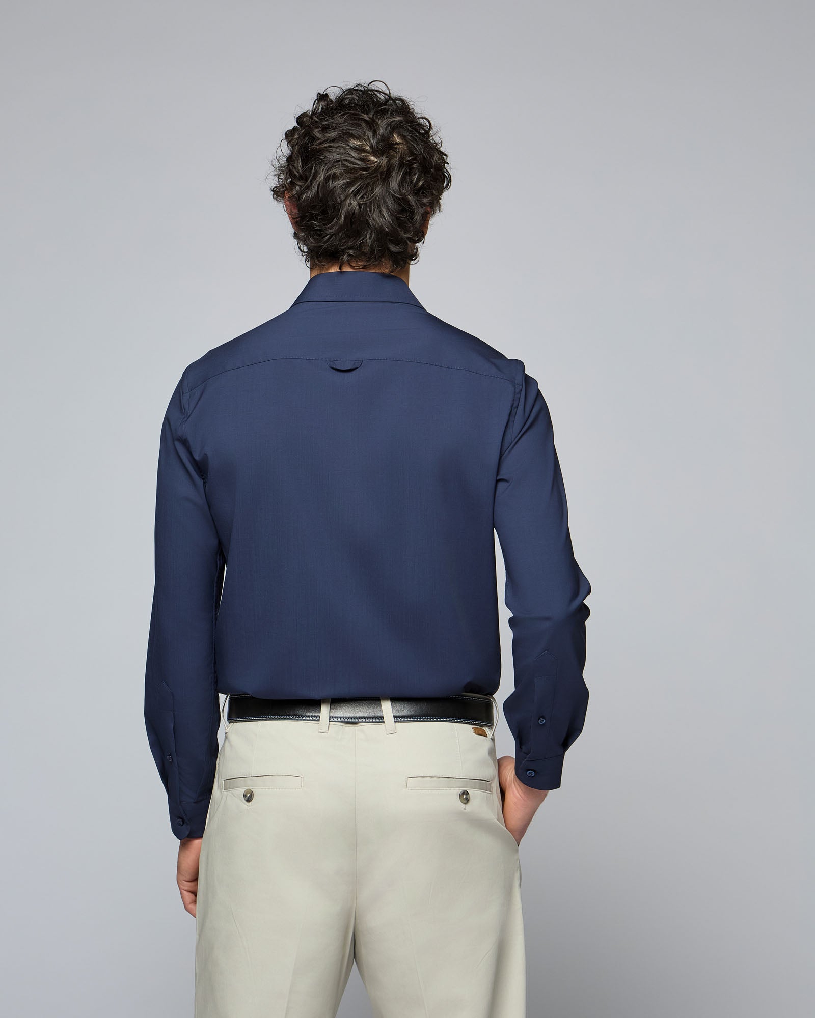 Camicia in Lana Ultrafine - Regular Fit