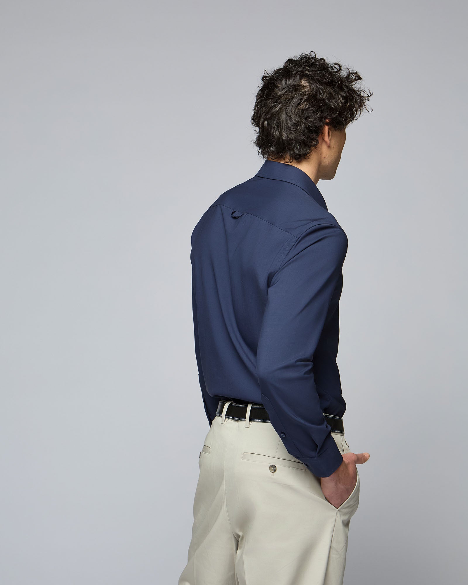 Camicia in Lana Ultrafine - Regular Fit