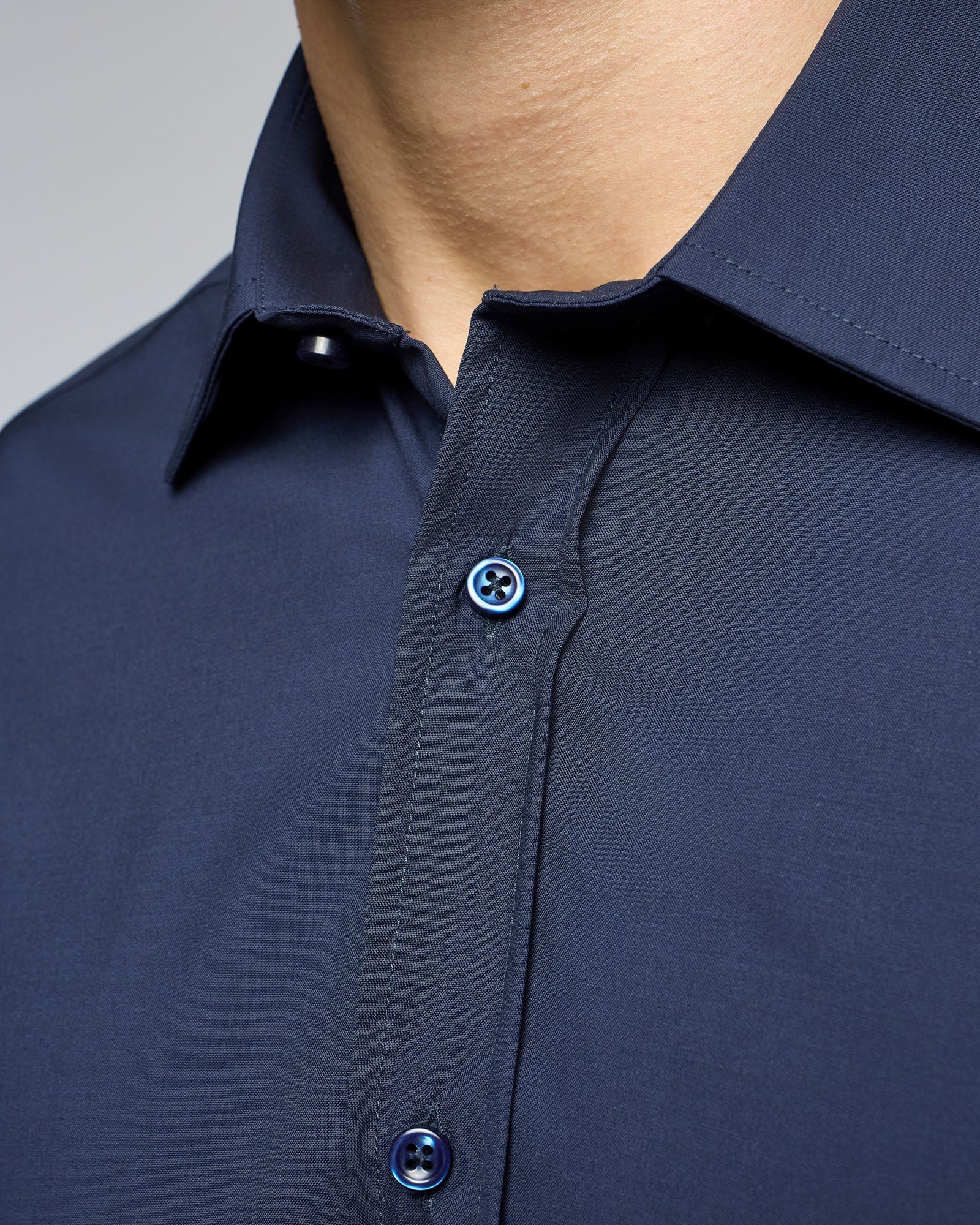 Camicia in Lana Ultrafine - Slim Fit