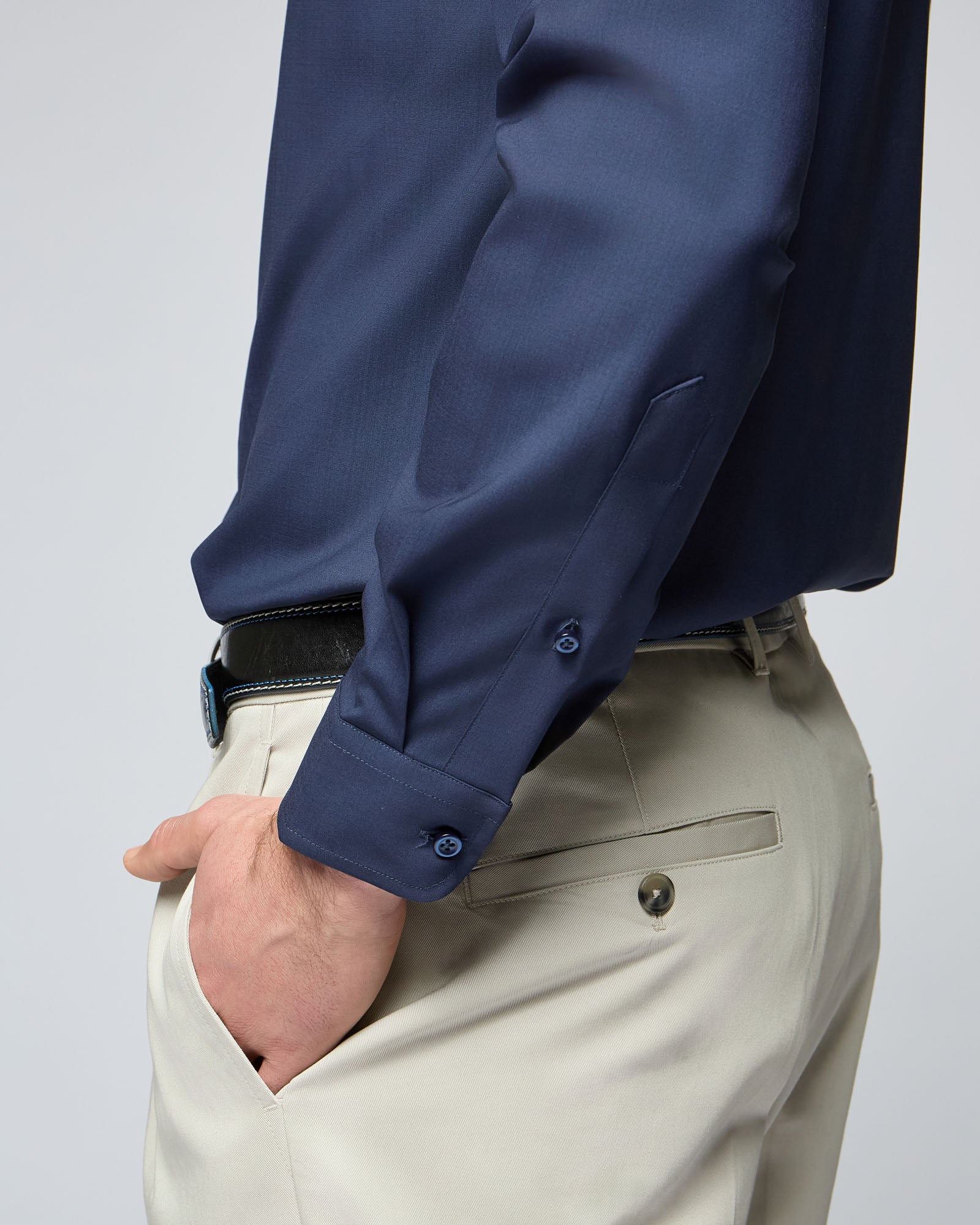 Camicia in Lana Ultrafine - Slim Fit