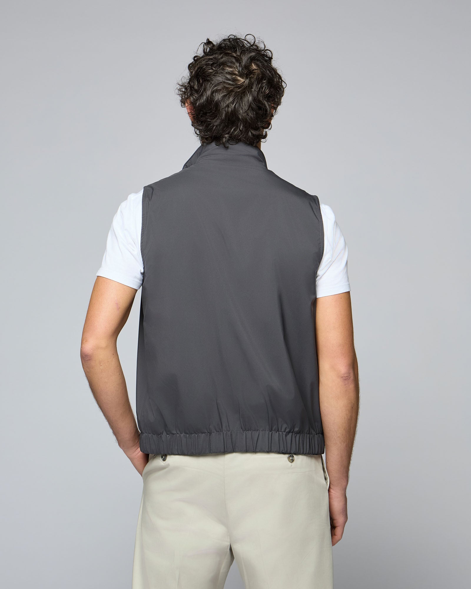 Sleeveless with Technical Fabric