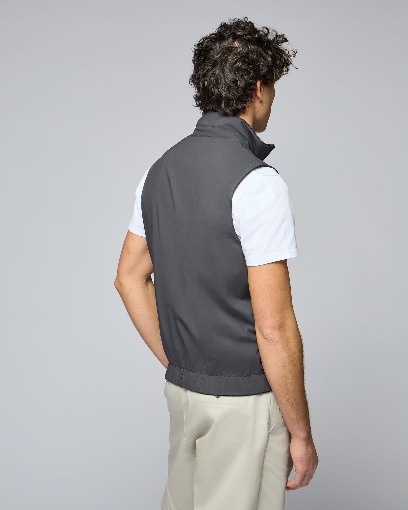 Sleeveless with Technical Fabric