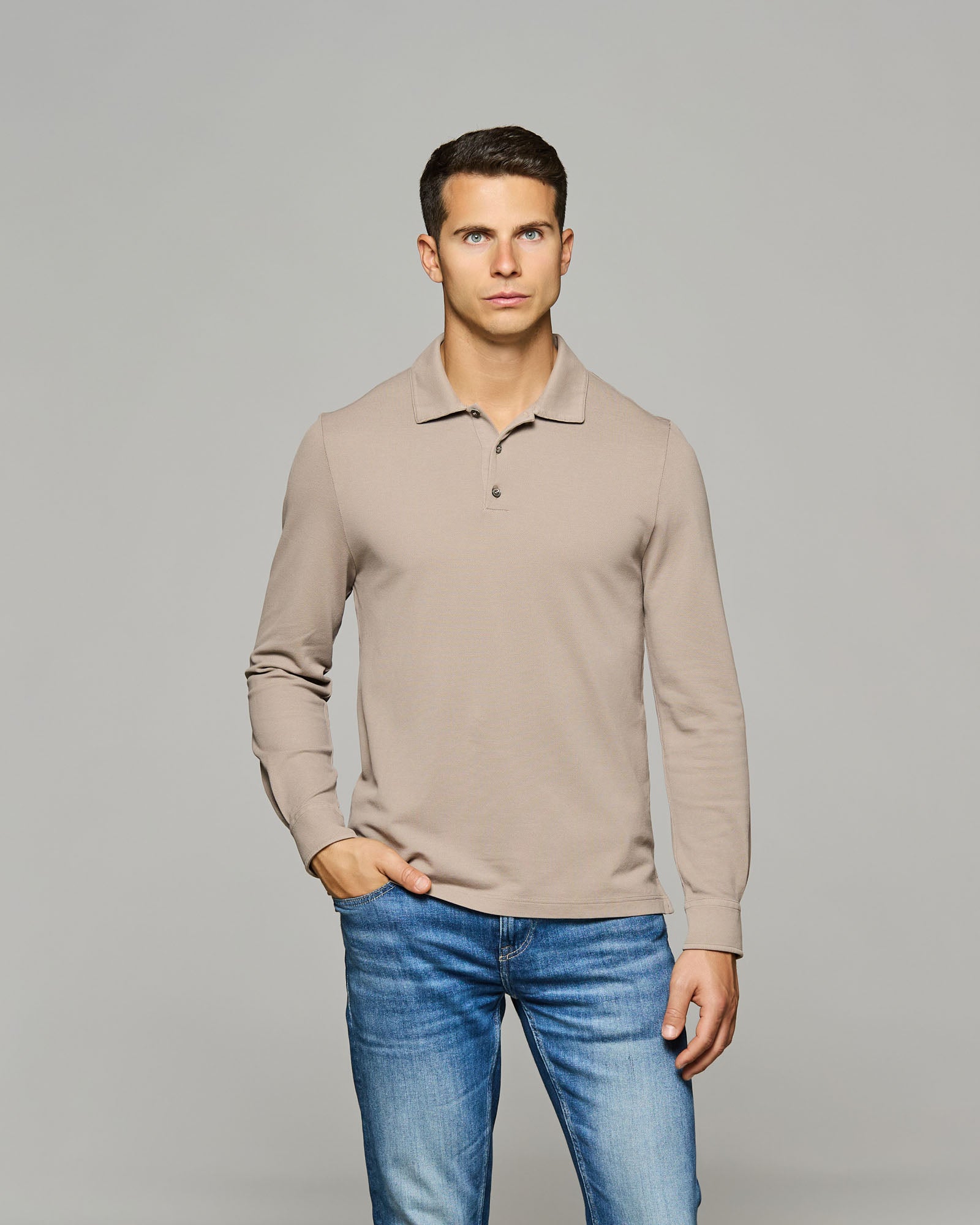 Polo Manica Lunga in Piquet