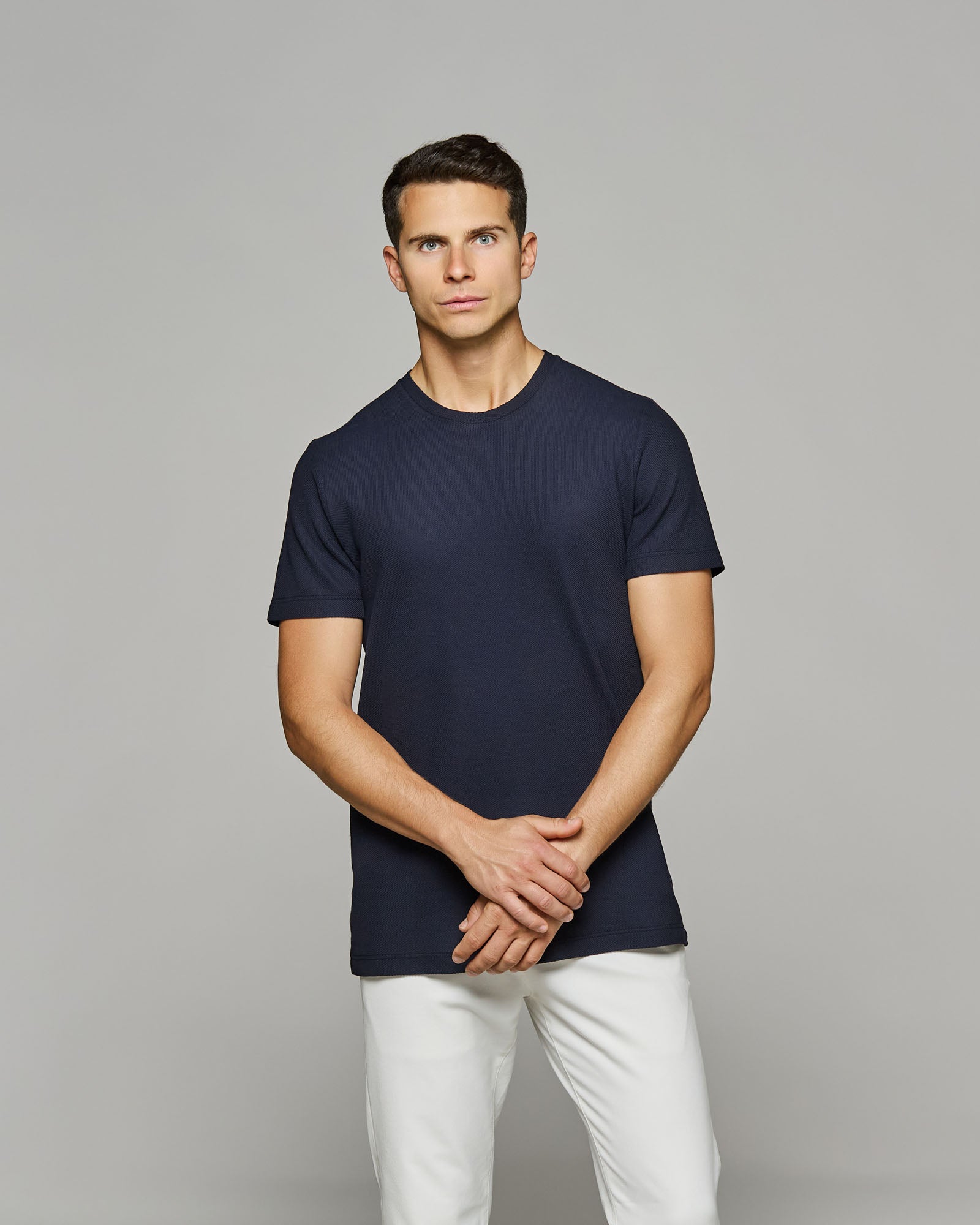 T-Shirt Girocollo Nido d'ape