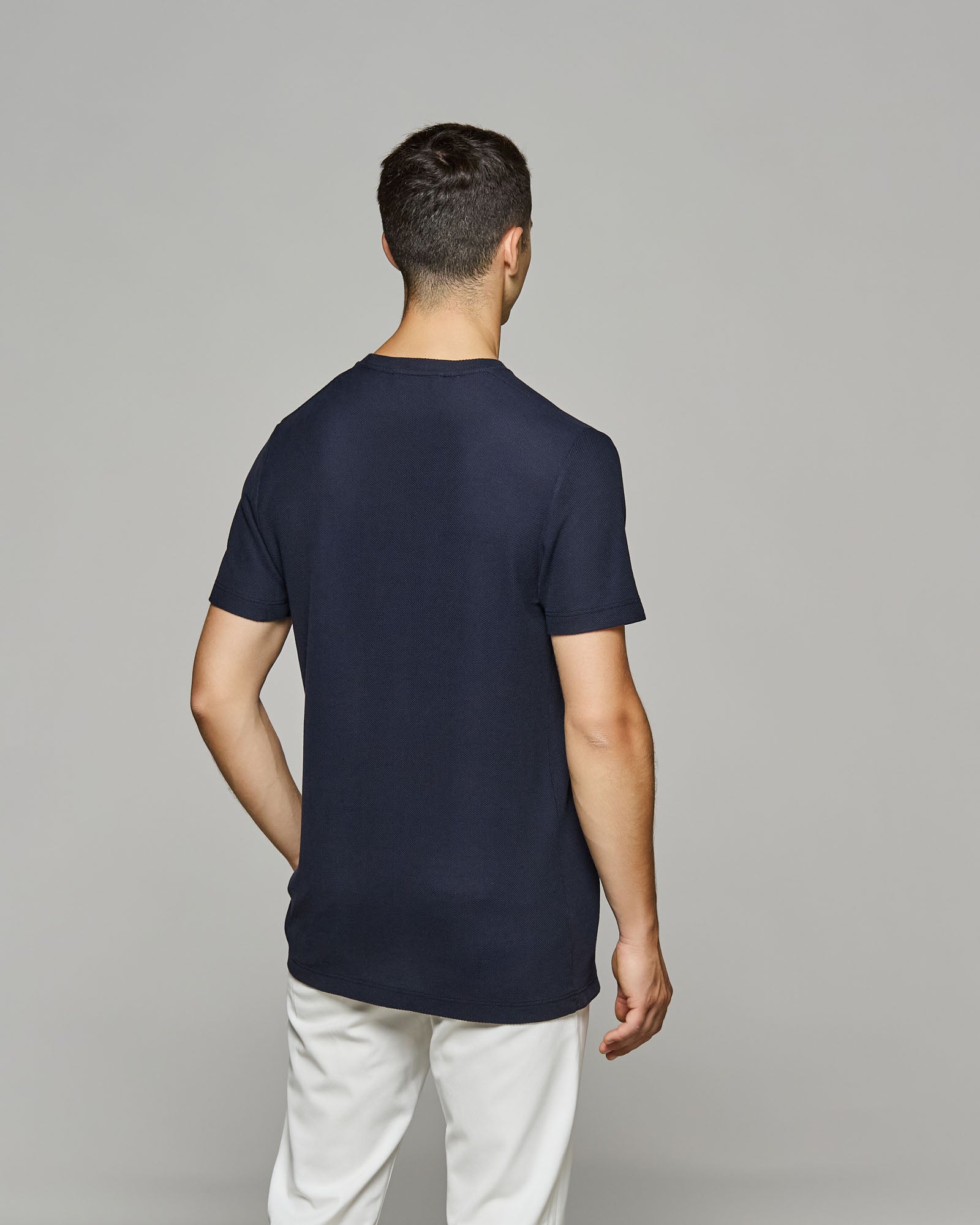 T-Shirt Girocollo Nido d'ape