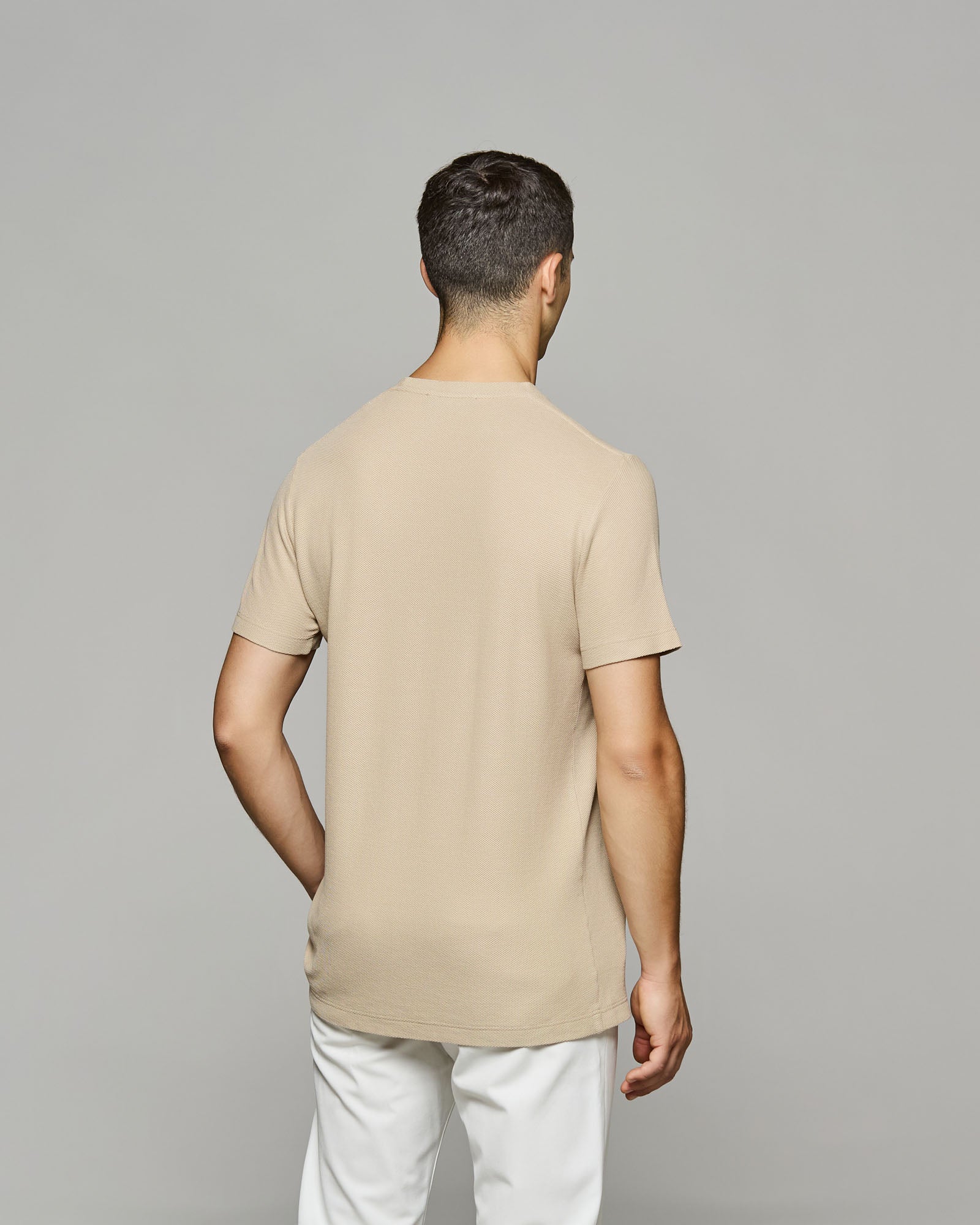 T-Shirt Girocollo Nido d'ape