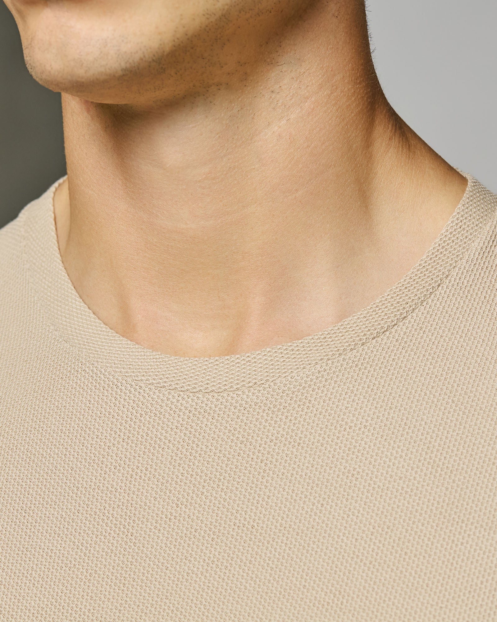 T-Shirt Girocollo Nido d'ape