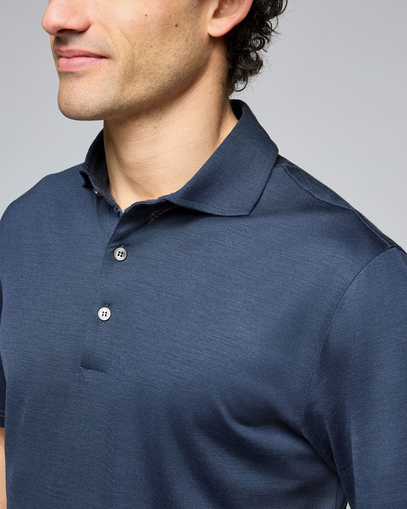 Short Sleeve Polo with Buttons