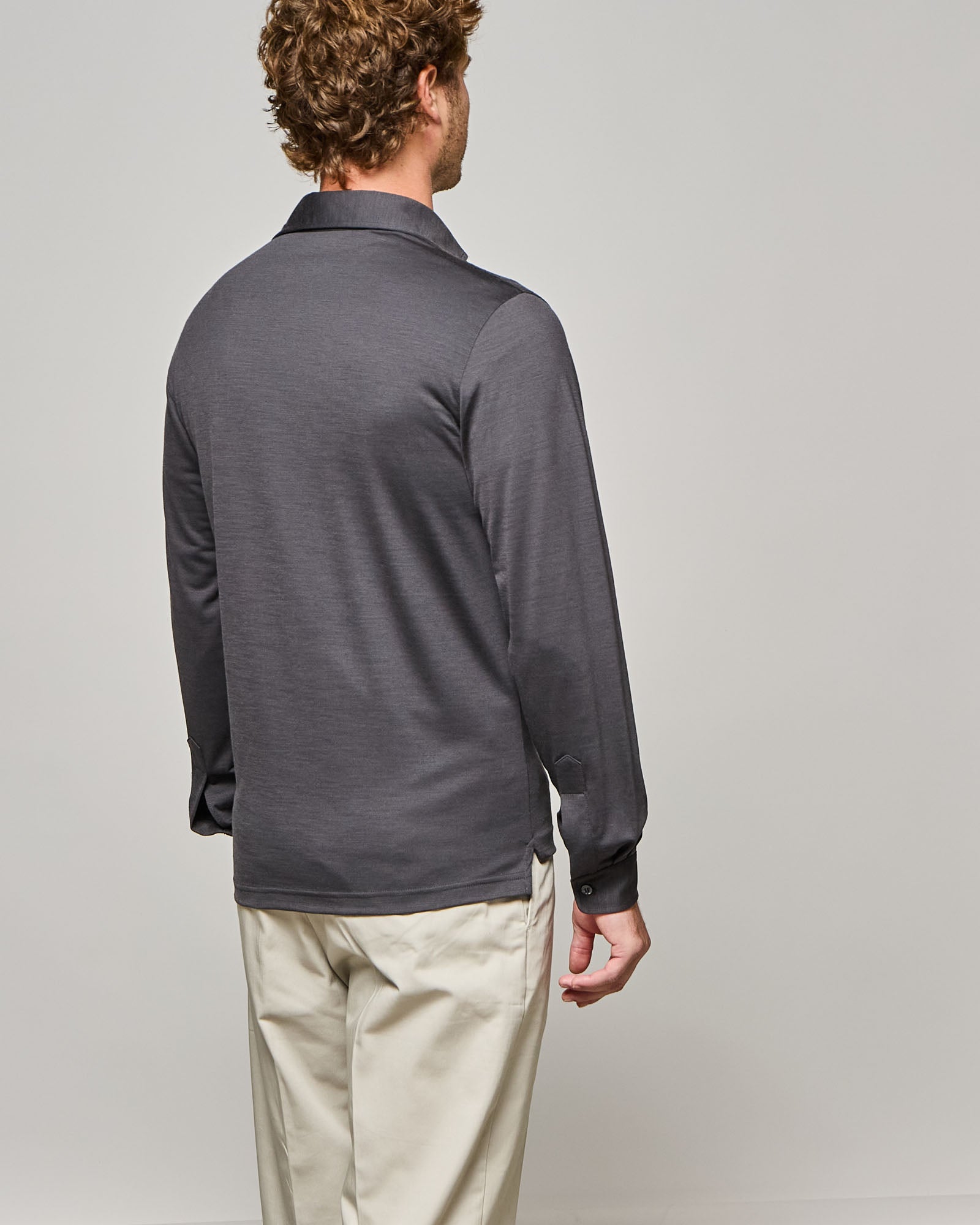 POLO MANICA LUNGA - MISTO LANA