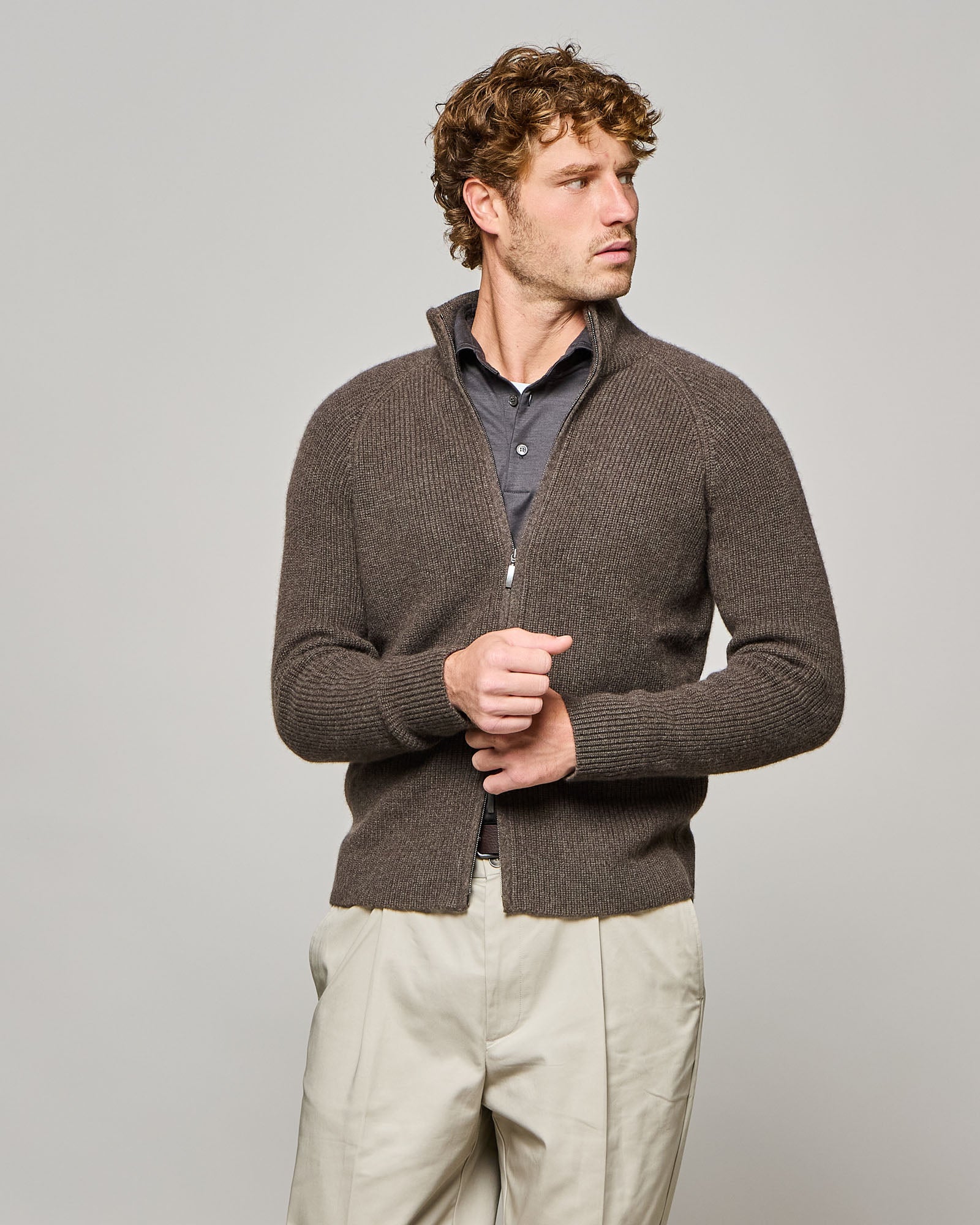 FULL ZIP TUNDRA IN PUNTO PERLATO