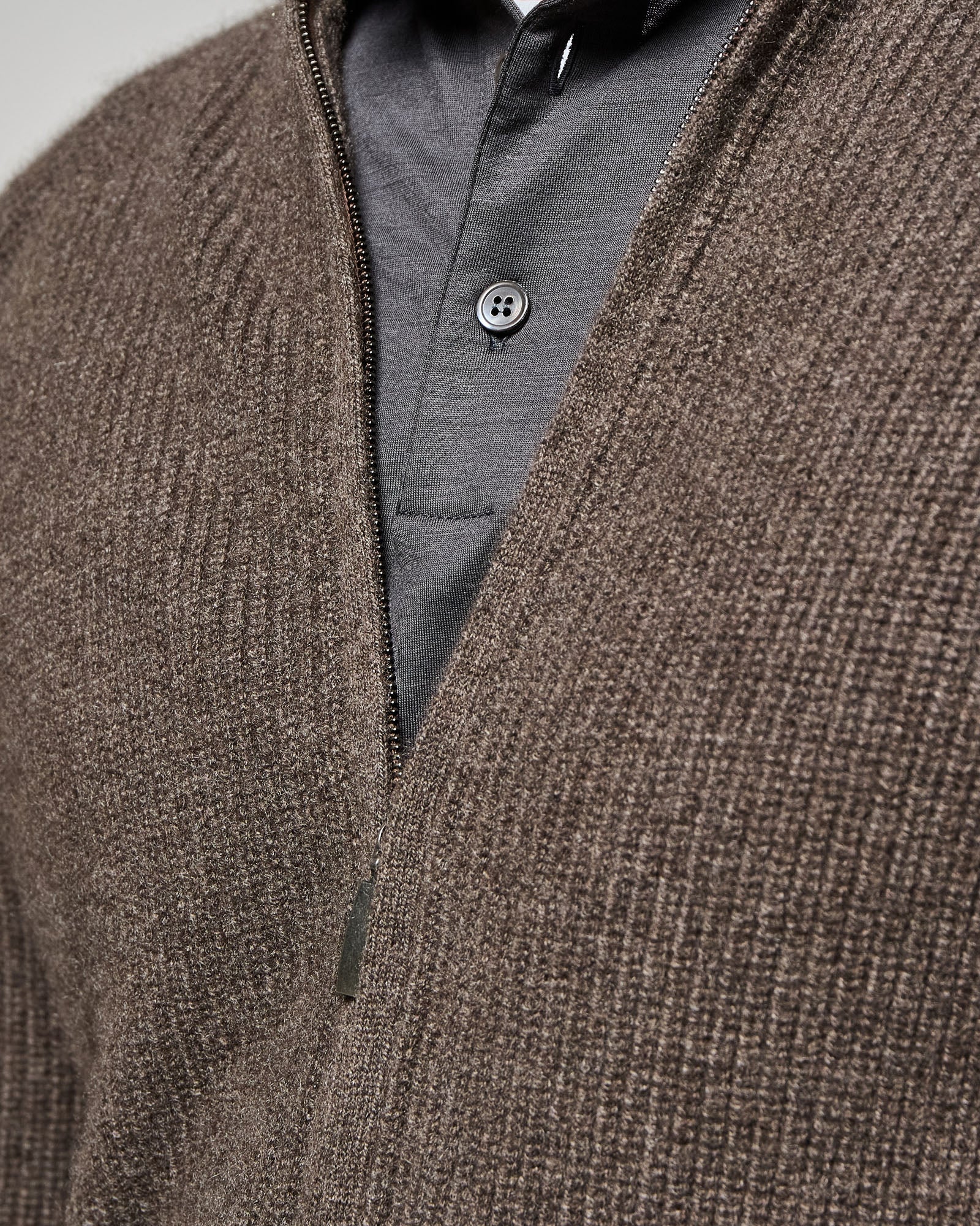 FULL ZIP TUNDRA IN PUNTO PERLATO