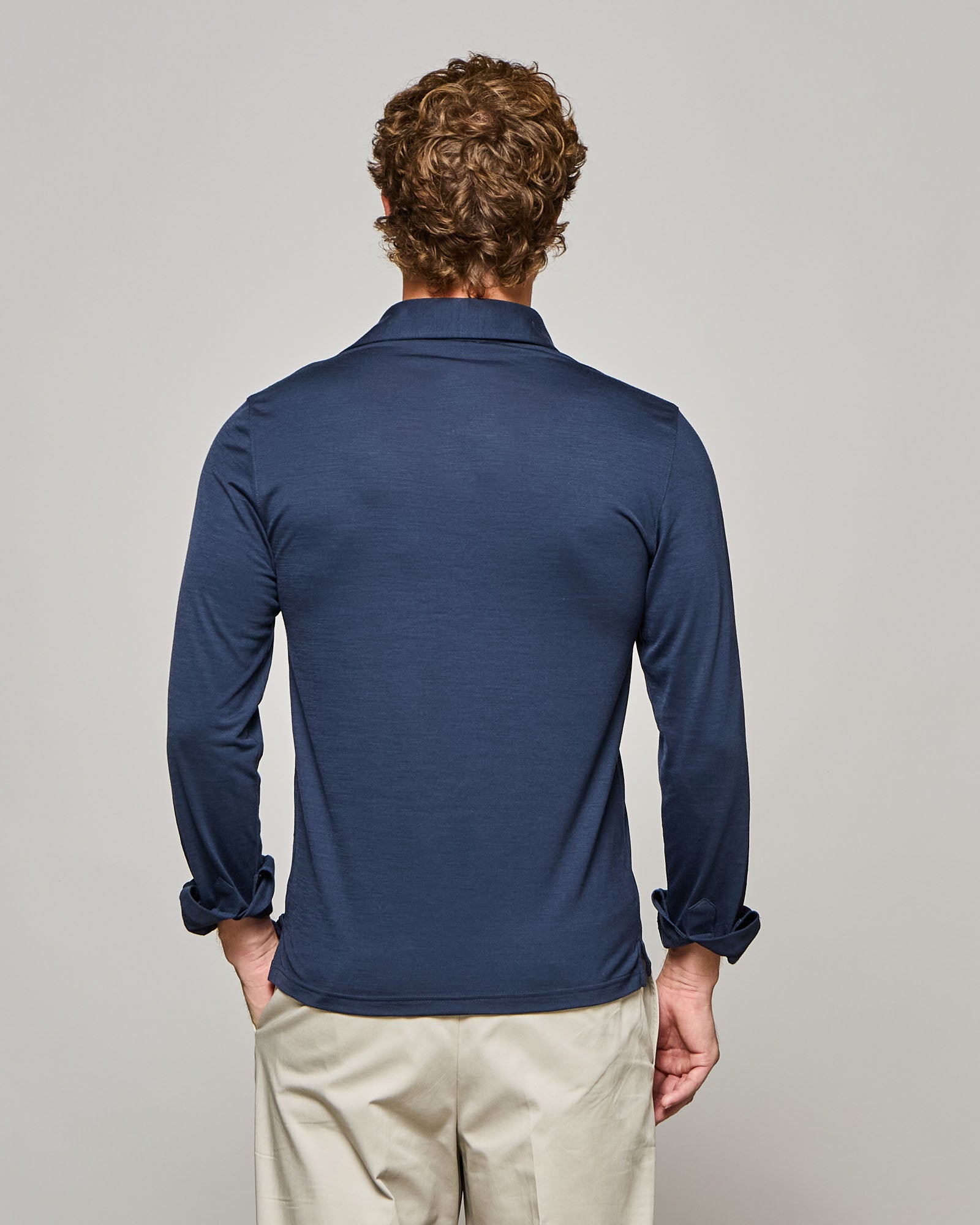 POLO MANICA LUNGA - MISTO LANA