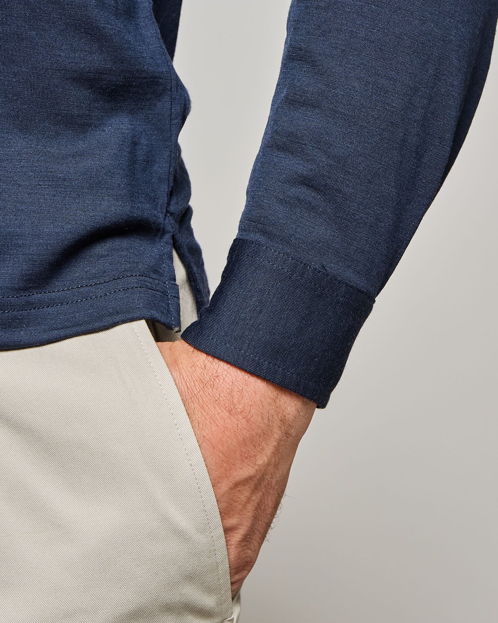 POLO MANICA LUNGA - MISTO LANA