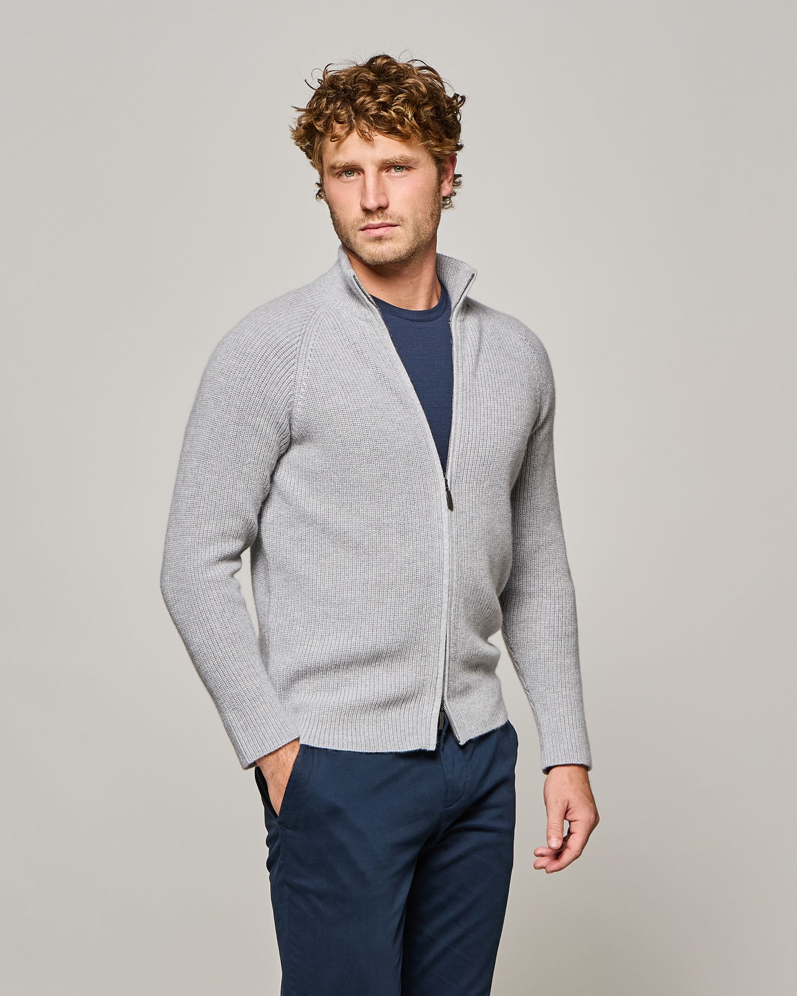 FULL ZIP TUNDRA IN PUNTO PERLATO