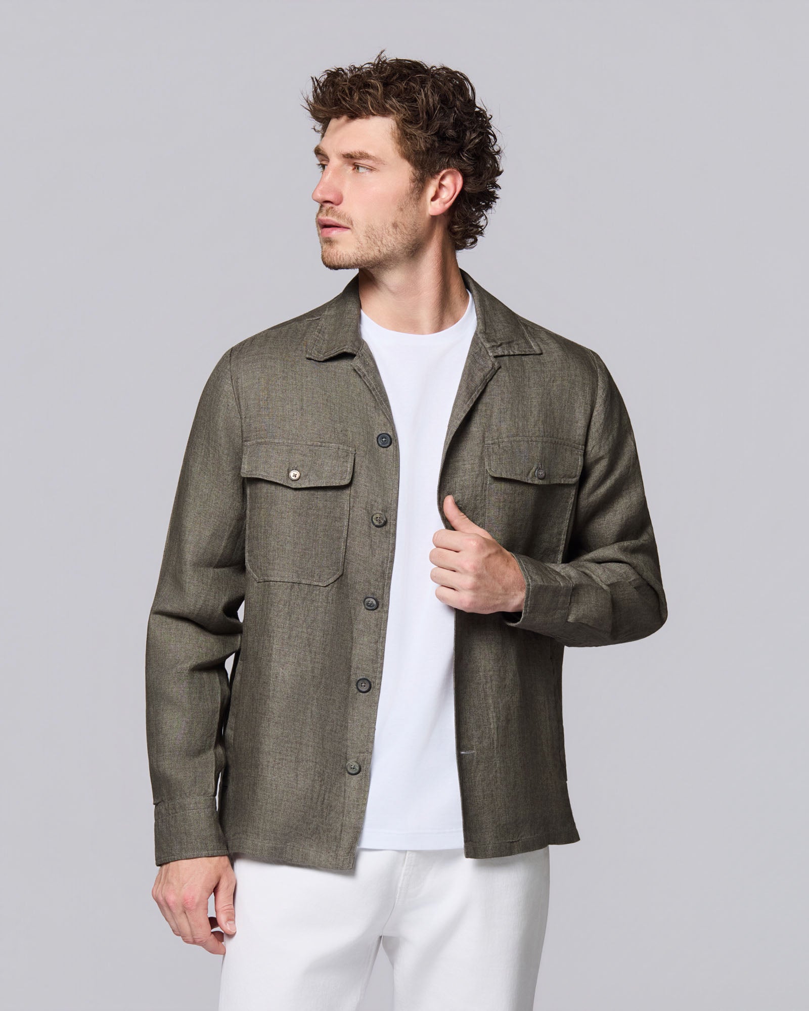 OVERSHIRT IN LINO