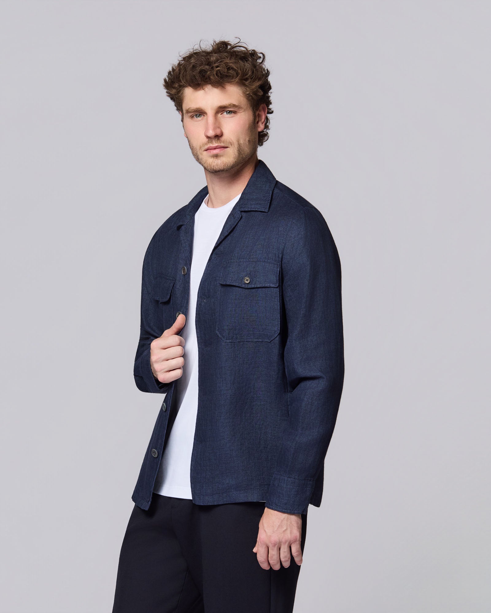 OVERSHIRT IN LINO