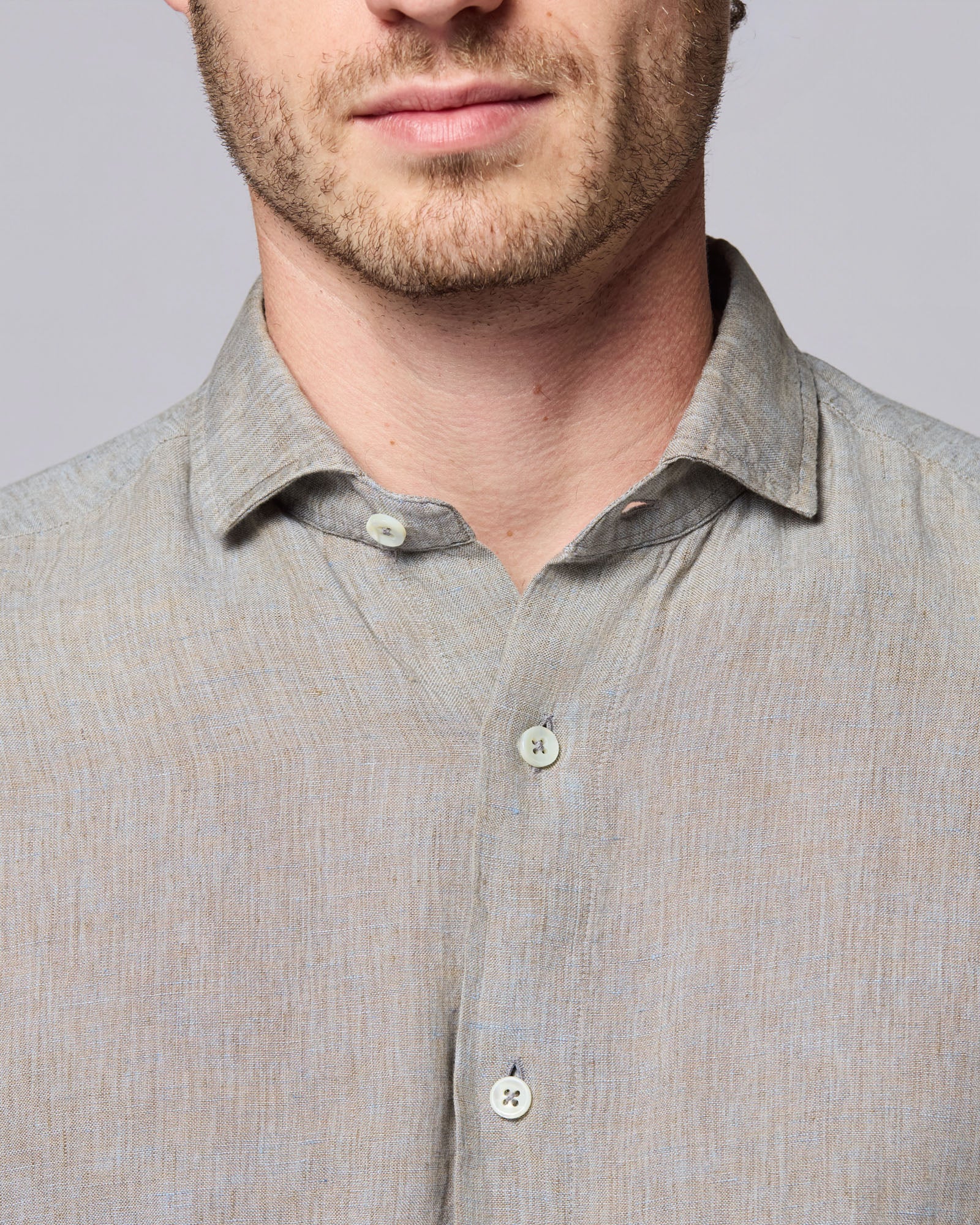 Camicia in Lino Delavè - Dress Fit